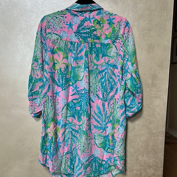 EUC Lilly Pulitzer Natalie Coverup sz medium - Picture 6 of 8